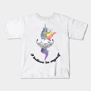 yoga unicorn Kids T-Shirt